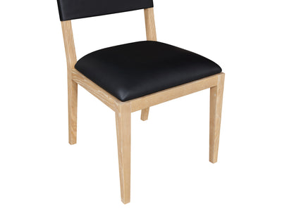 Avon 21.7" Wide Vegan Leather Dining Side Chair (Set of 2)