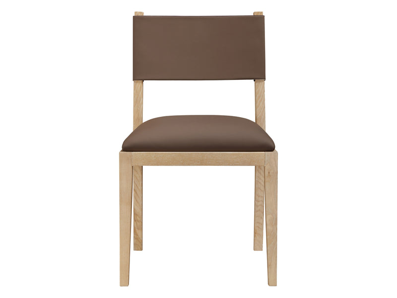 Avon 21.7" Wide Vegan Leather Dining Side Chair (Set of 2)