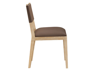 Avon 21.7" Wide Vegan Leather Dining Side Chair (Set of 2)