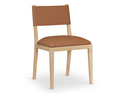 Avon 21.7" Wide Vegan Leather Dining Side Chair (Set of 2)