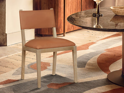 Avon 21.7" Wide Vegan Leather Dining Side Chair (Set of 2)