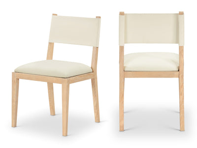 Avon 21.7" Wide Vegan Leather Dining Side Chair (Set of 2)