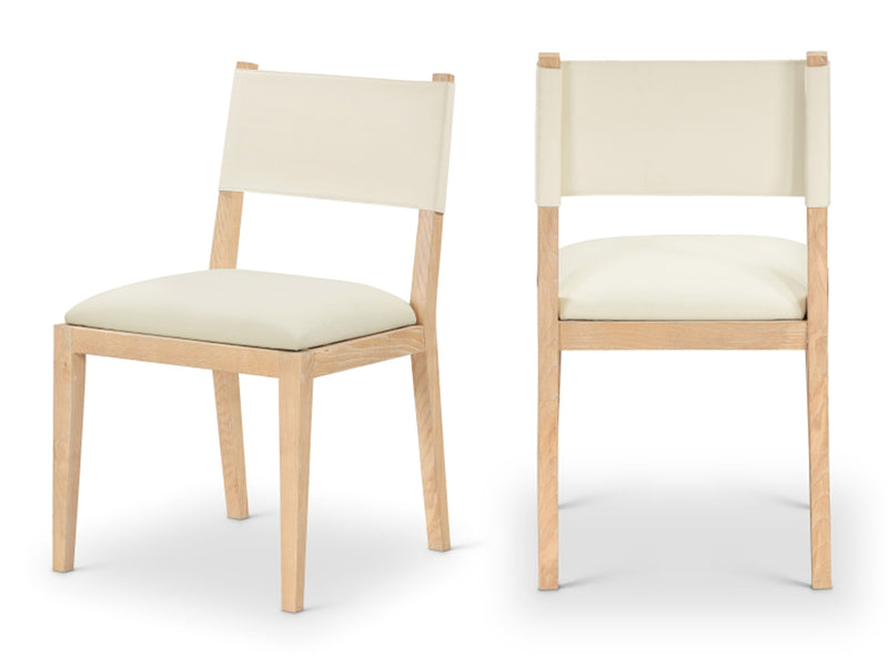 Avon 21.7" Wide Vegan Leather Dining Side Chair (Set of 2)