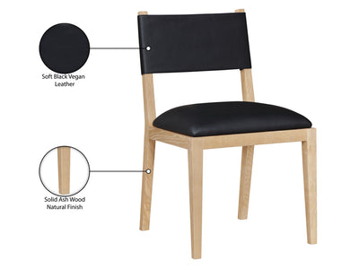 Avon 21.7" Wide Vegan Leather Dining Side Chair (Set of 2)