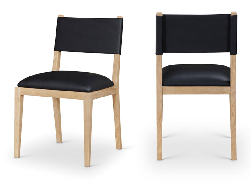 Avon 21.7" Wide Vegan Leather Dining Side Chair (Set of 2)