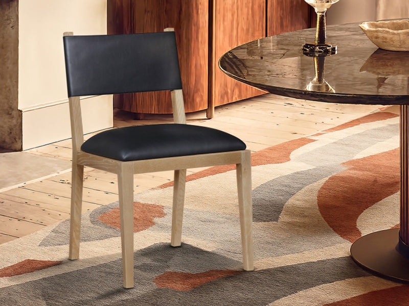 Avon 21.7" Wide Vegan Leather Dining Side Chair (Set of 2)