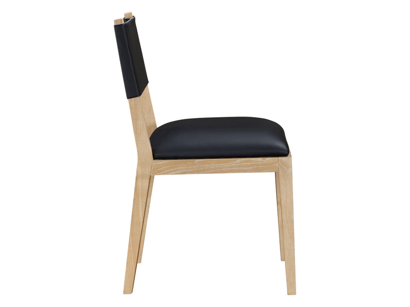 Avon 21.7" Wide Vegan Leather Dining Side Chair (Set of 2)