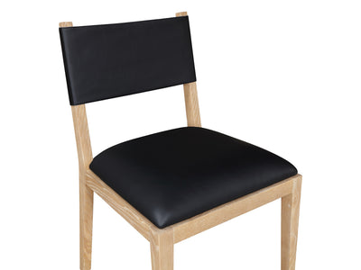 Avon 21.7" Wide Vegan Leather Dining Side Chair (Set of 2)