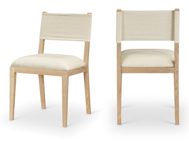 Avon 21.7" Wide Linen Textured Dining Side Chair (Set of 2)