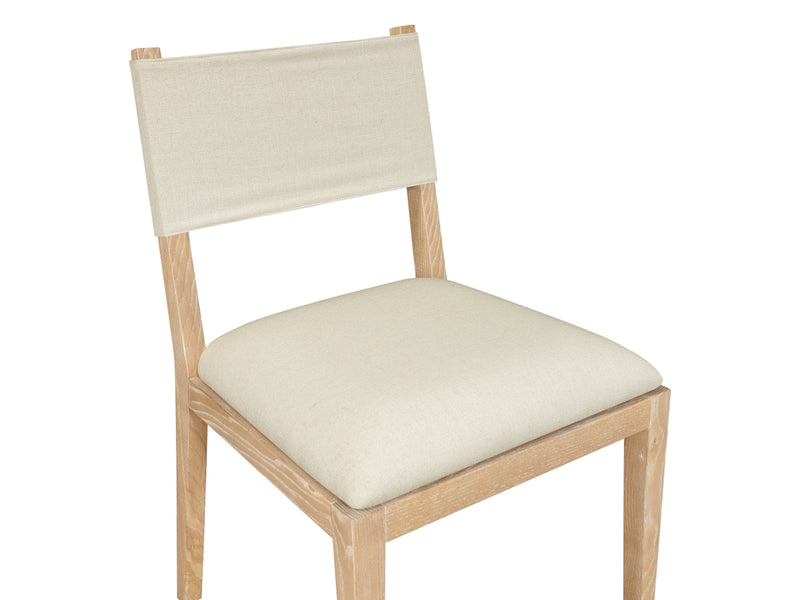 Avon 21.7" Wide Linen Textured Dining Side Chair (Set of 2)