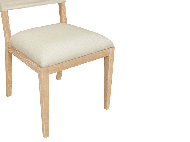 Avon 21.7" Wide Linen Textured Dining Side Chair (Set of 2)