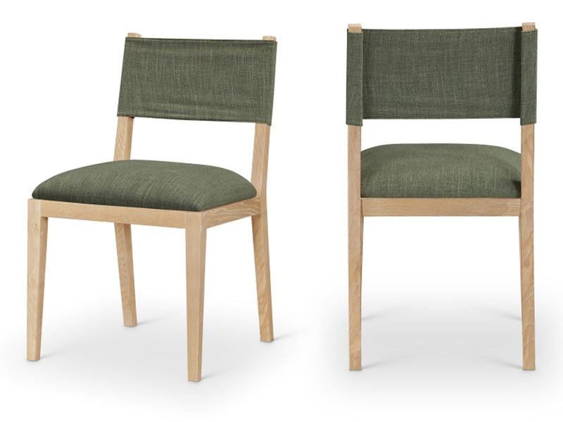 Avon 21.7" Wide Linen Textured Dining Side Chair (Set of 2)