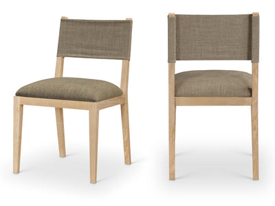 Avon 21.7" Wide Linen Textured Dining Side Chair (Set of 2)