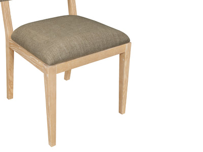 Avon 21.7" Wide Linen Textured Dining Side Chair (Set of 2)