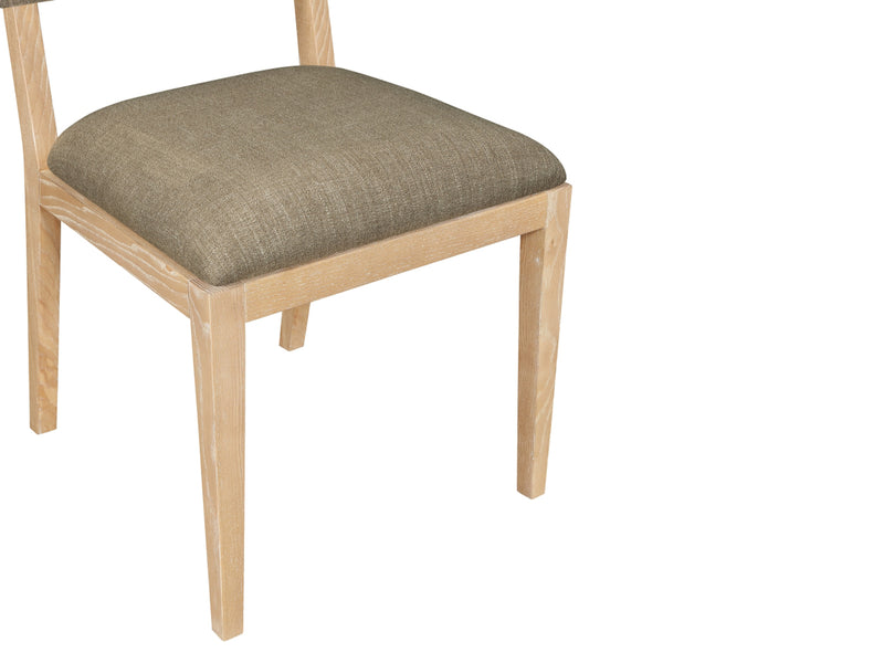 Avon 21.7" Wide Linen Textured Dining Side Chair (Set of 2)