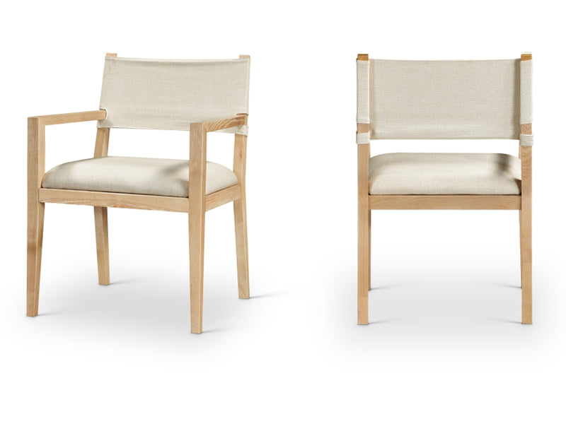 Avon 23.5" Wide Linen Textured Dining Armchair