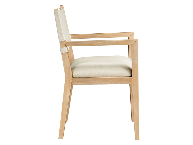 Avon 23.5" Wide Linen Textured Dining Armchair