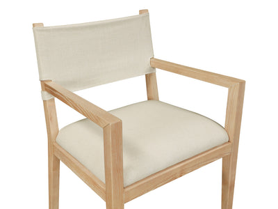 Avon 23.5" Wide Linen Textured Dining Armchair