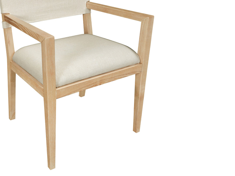 Avon 23.5" Wide Linen Textured Dining Armchair
