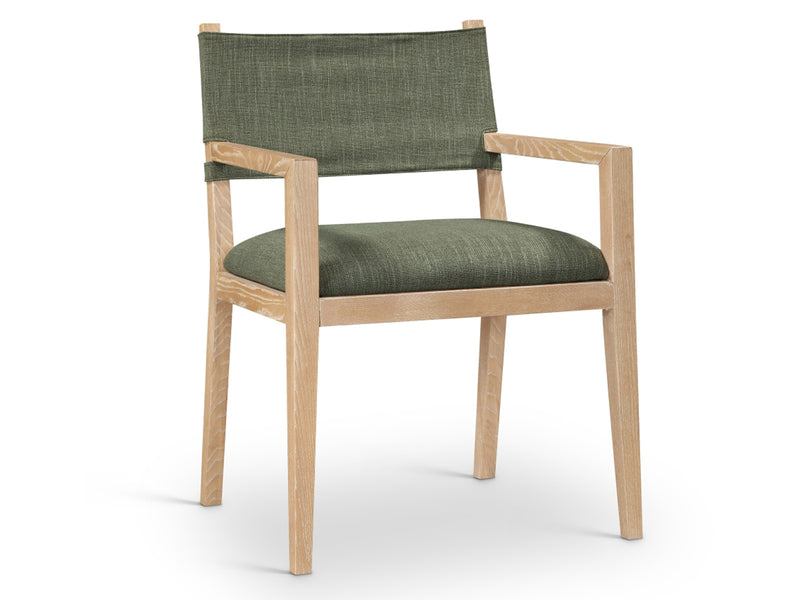 Avon 23.5" Wide Linen Textured Dining Armchair