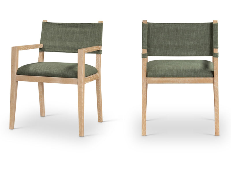 Avon 23.5" Wide Linen Textured Dining Armchair