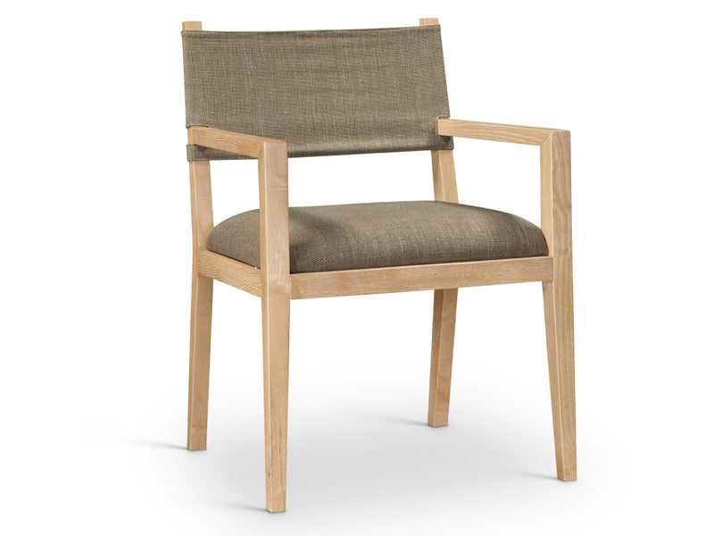Avon 23.5" Wide Linen Textured Dining Armchair