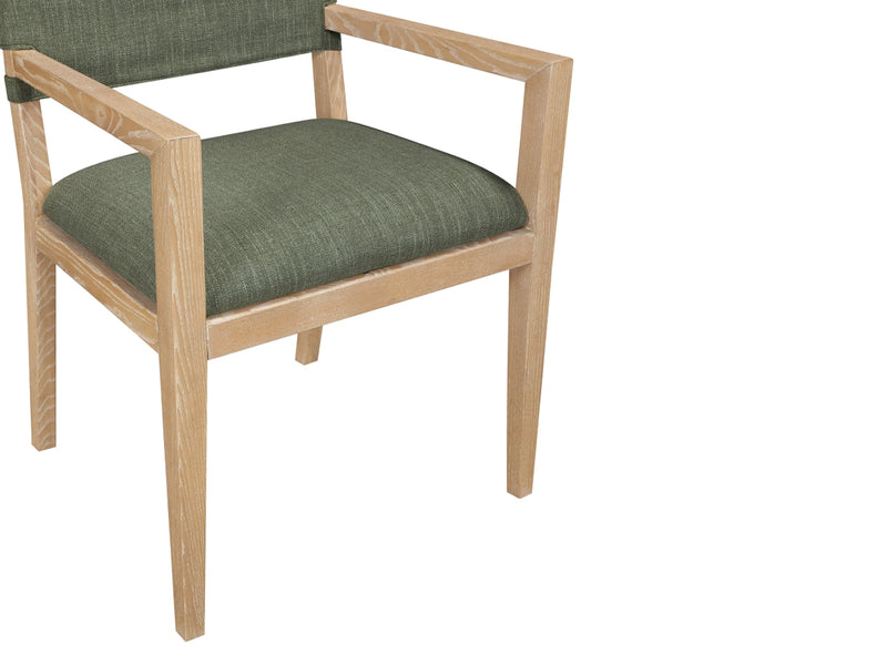 Avon 23.5" Wide Linen Textured Dining Armchair