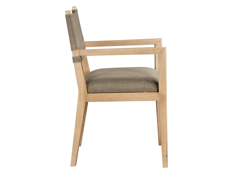 Avon 23.5" Wide Linen Textured Dining Armchair