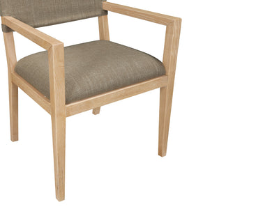Avon 23.5" Wide Linen Textured Dining Armchair