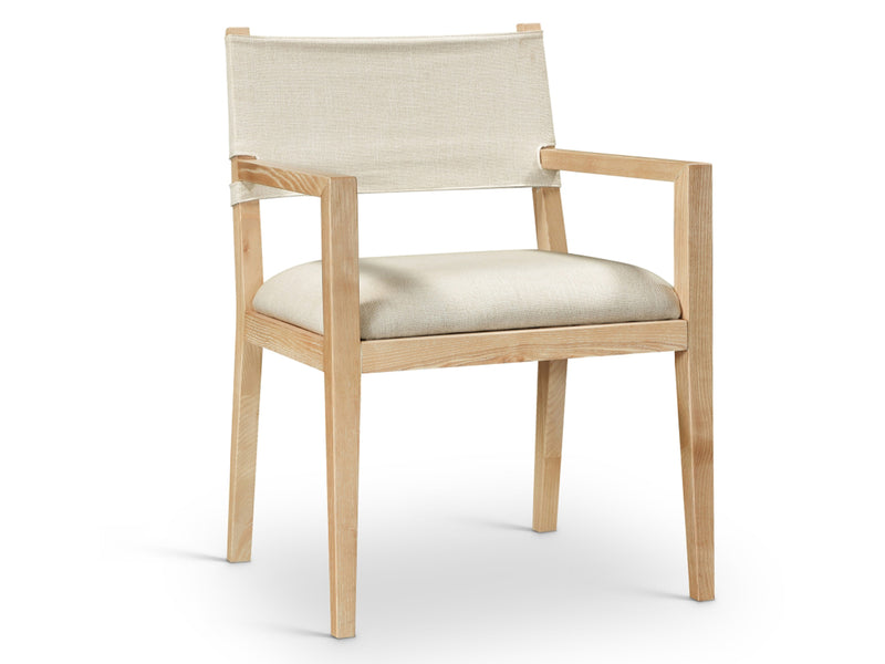 Avon 23.5" Wide Linen Textured Dining Armchair