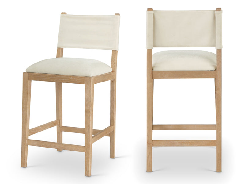 Avon 20.7" Wide Linen Textured Bar Stool