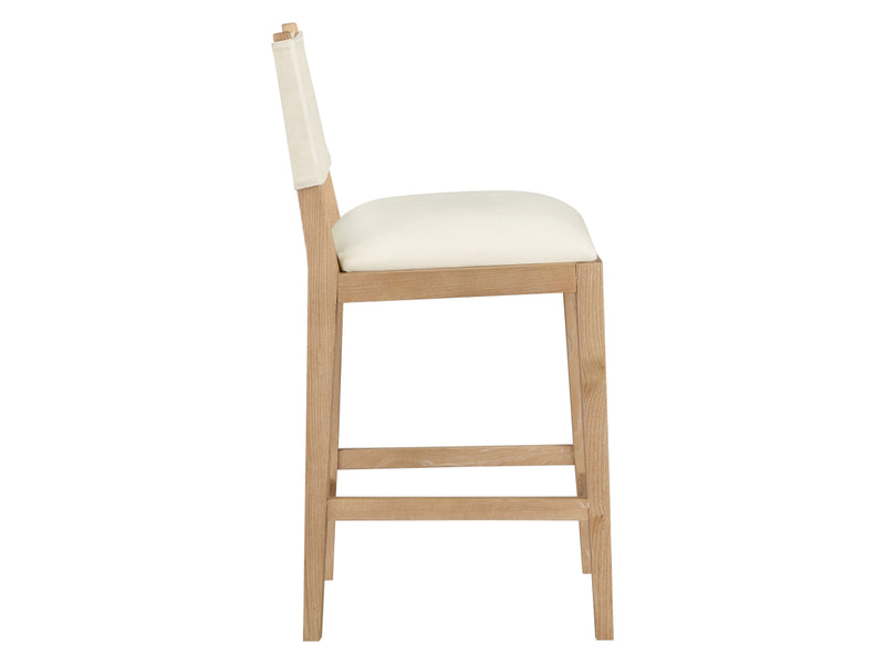 Avon 20.7" Wide Linen Textured Bar Stool