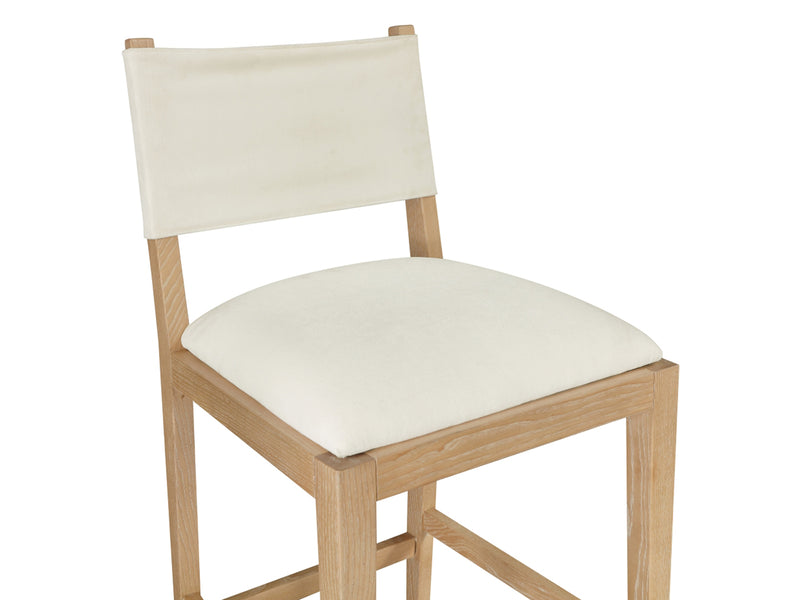 Avon 20.7" Wide Linen Textured Bar Stool