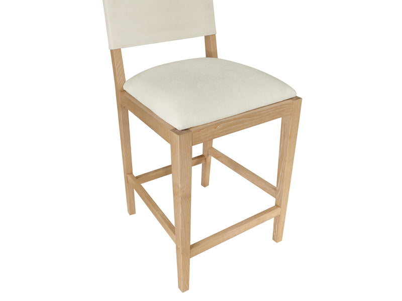 Avon 20.7" Wide Linen Textured Bar Stool