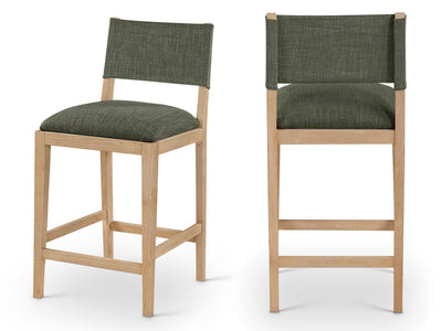 Avon 20.7" Wide Linen Textured Bar Stool