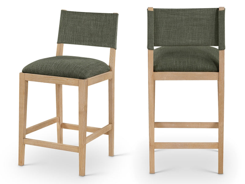 Avon 20.7" Wide Linen Textured Bar Stool