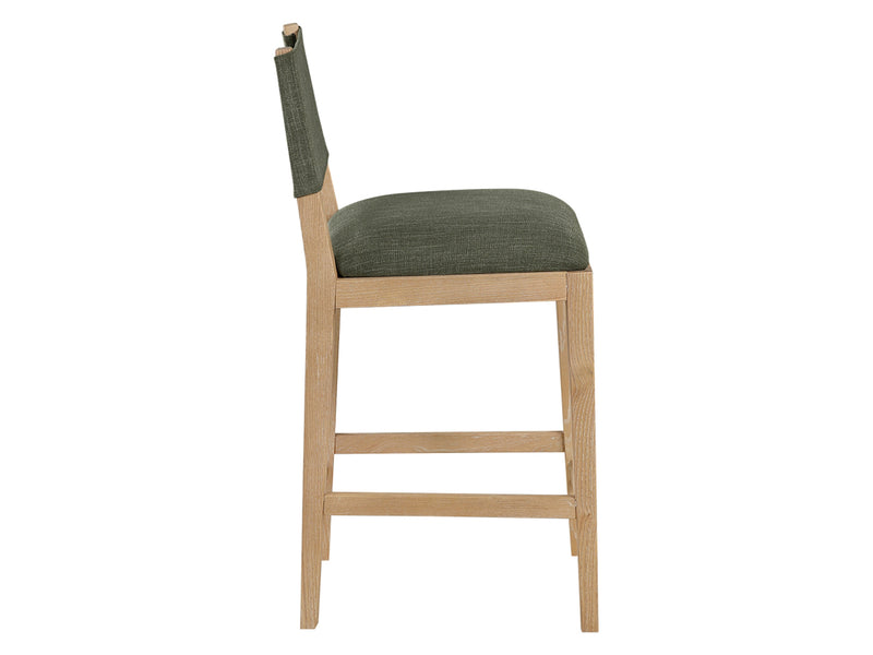 Avon 20.7" Wide Linen Textured Bar Stool