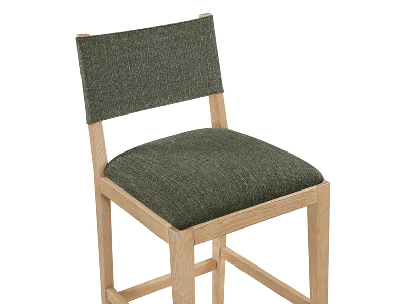 Avon 20.7" Wide Linen Textured Bar Stool