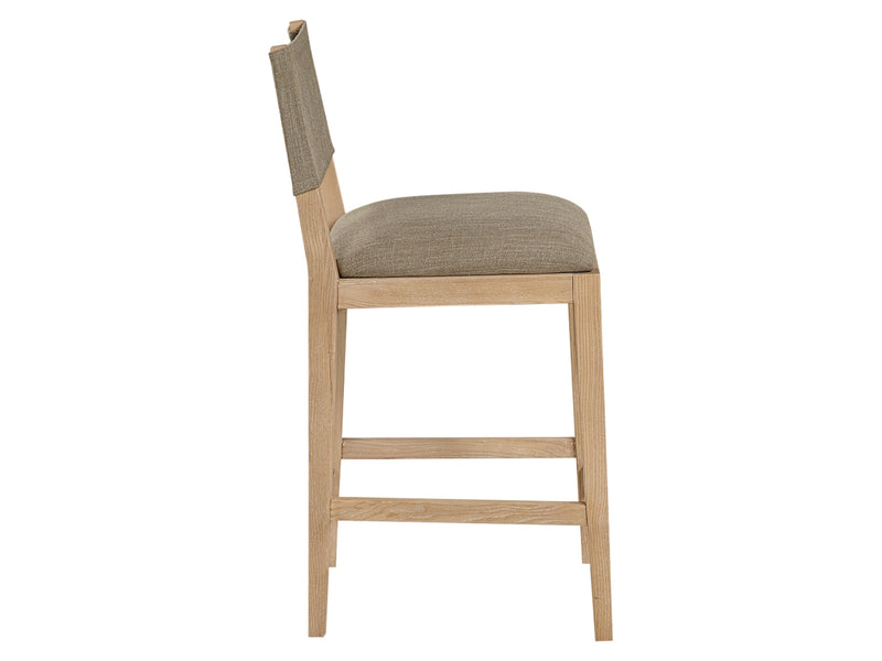Avon 20.7" Wide Linen Textured Bar Stool