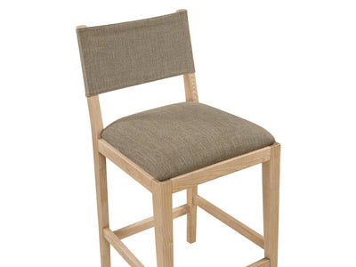 Avon 20.7" Wide Linen Textured Bar Stool