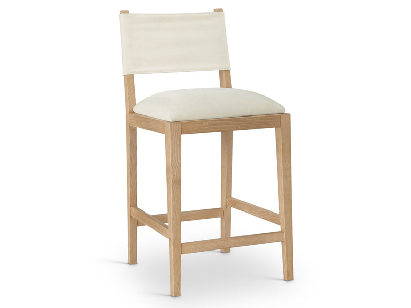 Avon 20.7" Wide Linen Textured Bar Stool