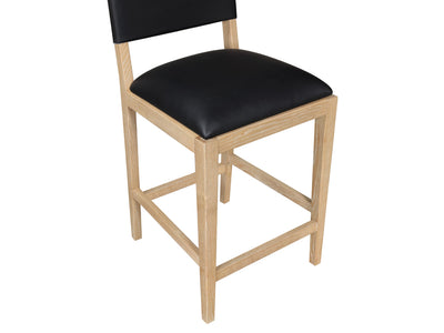 Avon 20.7" Wide Vegan Leather Bar Stool