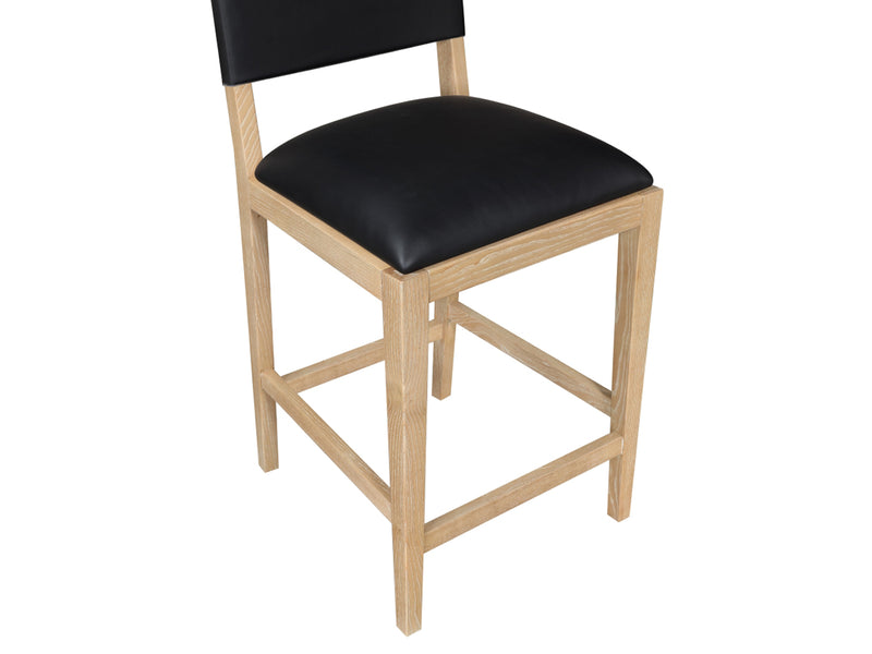 Avon 20.7" Wide Vegan Leather Bar Stool