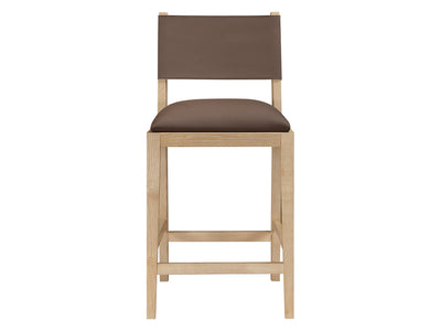 Avon 20.7" Wide Vegan Leather Bar Stool