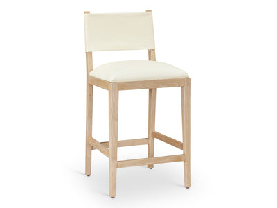 Avon 20.7" Wide Vegan Leather Bar Stool