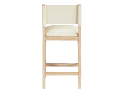 Avon 20.7" Wide Vegan Leather Bar Stool