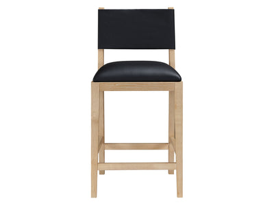 Avon 20.7" Wide Vegan Leather Bar Stool