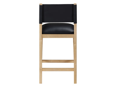 Avon 20.7" Wide Vegan Leather Bar Stool