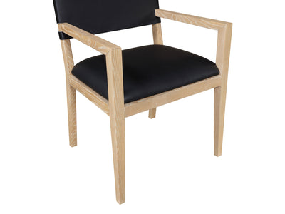 Avon 23.5" Wide Vegan Leather Dining Armchair