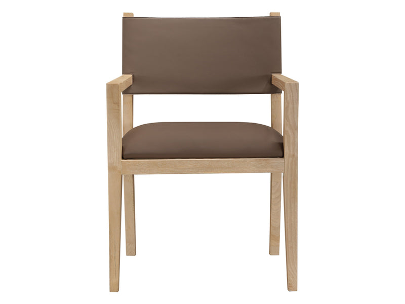 Avon 23.5" Wide Vegan Leather Dining Armchair